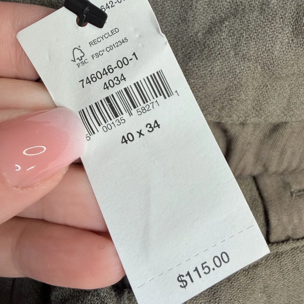 NWT BANANA REPUBLIC SIZE 40 40x34 SLIM STRAIGHT‎ SUMMERWEIGHT CARGO green